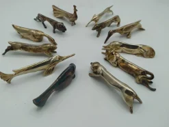 Pamono Gallia Knife Holder Set by Luc Lanel for Christofle, 1930s> Dinnerware Accessories