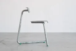 Clearance Pamono Galva Steel Outdoor Chairs by Atelier Thomas Serruys, Set of 8