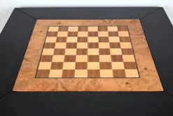 Pamono Game Table, Chessboard and Chairs by Paul Michel, 1970s, Set of 3><noscript><img width=
