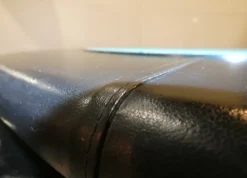 Pamono Game Table in Leather and Steel, Italy, 1970s><noscript><img width=