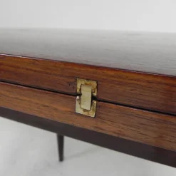 Pamono Gaming Table with Folding and Rotating Top, 1950s><noscript><img width=