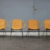 Best Pamono Garden Armchairs in Midollin & Metal Campo & Graffi Design attributed to Campo E Graffi, 1960s, Set of 4