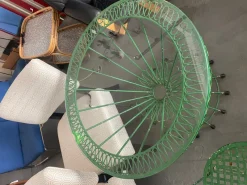 Discount Pamono Garden Chairs and Table, 1960s, Set of 5
