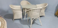 Sale Pamono Garden Conservatory Table and Chairs by Lloyd Loom, Set of 5