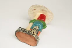 Discount Pamono Garden Gnome and Toadstool in Clay, GDR, 1950s