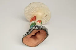 Discount Pamono Garden Gnome and Toadstool in Clay, GDR, 1950s
