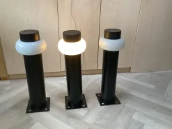 Pamono Garden Lamps from Raak Amsterdam, 1970s, Set of 3><noscript><img width=