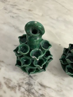 Pamono Garden Lighting in Caltagirone Ceramic, 1940s, Set of 2><noscript><img width=