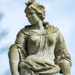 Pamono Garden Sculpture of Goddess Hera with Peacock, 1800s><noscript><img width=