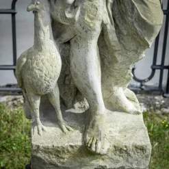 Pamono Garden Sculpture of Goddess Hera with Peacock, 1800s><noscript><img width=