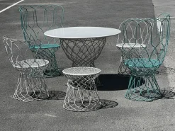 Pamono Garden Set Re-Trouvé Series in Twisted Steel by Patricia Urquiola for Emu, Set of 6> Garden Seating