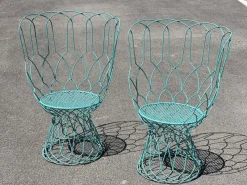 Pamono Garden Set Re-Trouvé Series in Twisted Steel by Patricia Urquiola for Emu, Set of 6><noscript><img width=