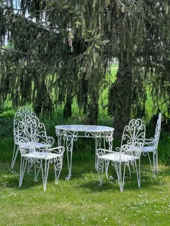 Pamono Garden Set, 1950s, Set of 5> Garden Seating
