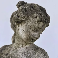 Pamono Garden Statue in Grit That Portrays Female Figure with Delicate Details><noscript><img width=