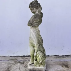 Pamono Garden Statue in Grit That Portrays Female Figure with Delicate Details><noscript><img width=