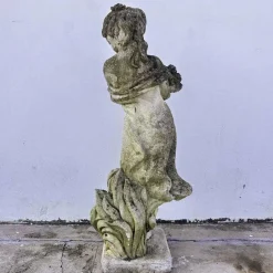 Pamono Garden Statue in Grit That Portrays Female Figure with Delicate Details><noscript><img width=