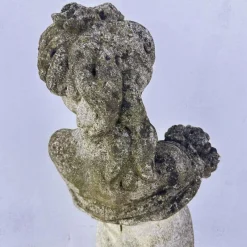 Pamono Garden Statue in Grit That Portrays Female Figure with Delicate Details><noscript><img width=
