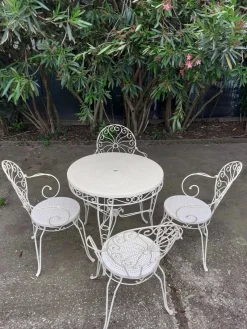 Hot Pamono Garden Table and Chairs, Set of 4