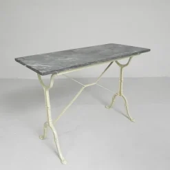 Hot Pamono Garden Table with Marble Top, 1950s