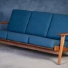 Pamono GE290 Three-Seater Sofa in Oak by Hans J. Wegner for Getama, 1960s> Couches & Sofas