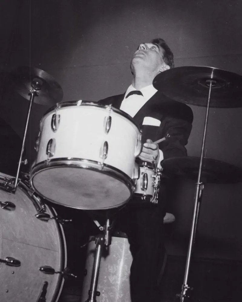 Outlet Pamono Gene Krupa in Concert, Munich, 1956, Original Vintage Photograph