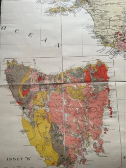 Pamono Geological Map of Australia, 1930s, Set of 2><noscript><img width=