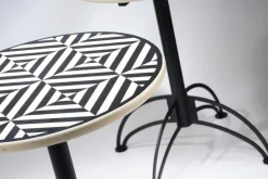 Pamono Geometric Bistro Tables, 1980s
