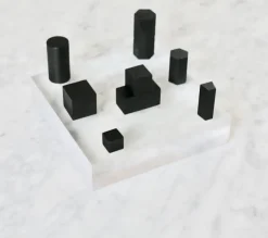 Best Pamono Geometric Elements on Slab, 1970s, Steel & Acrylic