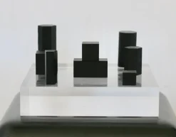Best Pamono Geometric Elements on Slab, 1970s, Steel & Acrylic