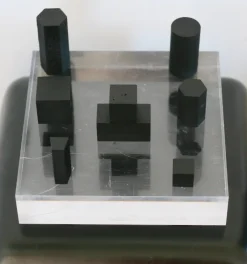 Best Pamono Geometric Elements on Slab, 1970s, Steel & Acrylic