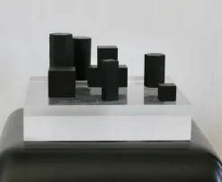 Best Pamono Geometric Elements on Slab, 1970s, Steel & Acrylic