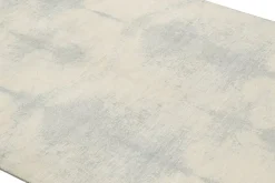 Pamono Geometric Ivory Blue Wool and Silk Runner from R&K Principal Jahanshah Nazmiyal><noscript><img width=