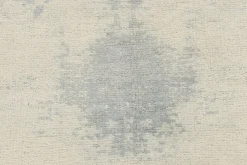 Pamono Geometric Ivory Blue Wool and Silk Runner from R&K Principal Jahanshah Nazmiyal><noscript><img width=