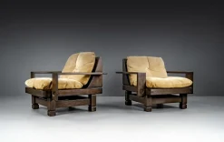 New Pamono Geometric Living Room Model St. Moritz by Klaus Rausch Furniture Co. for Architects and Designers, 1960s, Set of 7