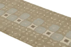 Clearance Pamono Geometric Wool and Silk Runner from R&K Principal Jahanshah Nazmiyal