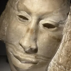 Pamono Georg Glaser, Woman's Face Sculpture, 1980s, Marble><noscript><img width=