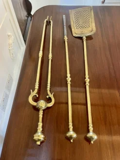 Discount Pamono George III Brass Fire Irons, 1800, Set of 3