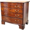 Pamono George III Mahogany Serpentine Chest of Drawers, 1770> Dressers, Commodes & Chests