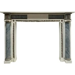Outlet Pamono George III Marble and Ormolu Fireplace Mantel, 1780s