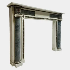Outlet Pamono George III Marble and Ormolu Fireplace Mantel, 1780s