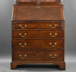 Pamono George III Oak Bureau Bookcase, 1780s><noscript><img width=