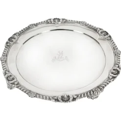 Pamono George III Sterling Silver Salver by Paul Storr, 1811> Serving Dishes