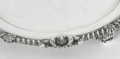 Pamono George III Sterling Silver Salver by Paul Storr, 1811><noscript><img width=