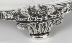 Pamono George III Sterling Silver Salver by Paul Storr, 1811><noscript><img width=