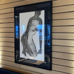 Pamono Georges (géo) De Vlamynck, Abstract Nude Woman, Charcoal Ink Chalk on Wet Paper><noscript><img width=