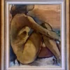 Pamono Georges Gonthier, Female Nude of the Artist's Wife, 1940s, Oil Painting, Framed> Painting
