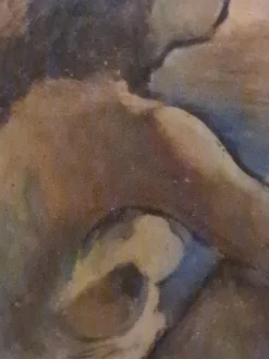Pamono Georges Gonthier, Female Nude of the Artist's Wife, 1940s, Oil Painting, Framed><noscript><img width=