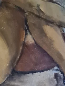 Pamono Georges Gonthier, Female Nude of the Artist's Wife, 1940s, Oil Painting, Framed><noscript><img width=