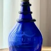 Pamono Georgian Blue Glass Rum Decanter with Engraved Decoration, 1780s-1800s> Bottles, Carafes & Jugs