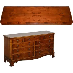 Pamono Georgian Burr Walnut Sideboard by H.G. Hudson> Sideboards & Buffets